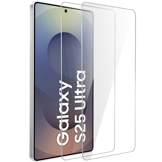 2x Tempered Glass ERBORD 9H Hard Glass for phone screen for Samsung Galaxy S25 Ultra