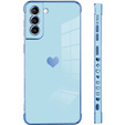Case for Samsung Galaxy S22, Electro heart, blue