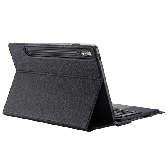 Case + keyboard Samsung Galaxy Tab S9, Dux Ducis Pen Slot TouchPad Leather, black