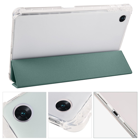 Case for Oppo Pad Air, Smartcase Hybrid, with stylus space, green
