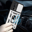 Case for Xiaomi Poco F5 Pro, CamShield Slide, silver