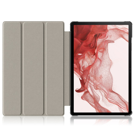 Case for Samsung Galaxy Tab S9 Plus, Smartcase with stylus space, green