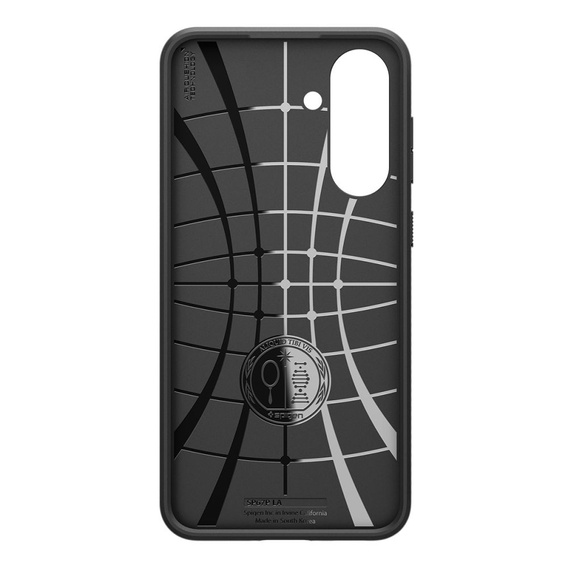 Spigen case for Samsung Galaxy A36 5G, Liquid Air, black + 9H Tempered Glass