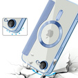 Flip case for iPhone 16E, RFID Wallet MagSafe CamShield, blue