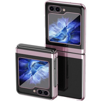 Case for Samsung Galaxy Z Flip7 FE / Z Flip6, PC Case, transparent / pink