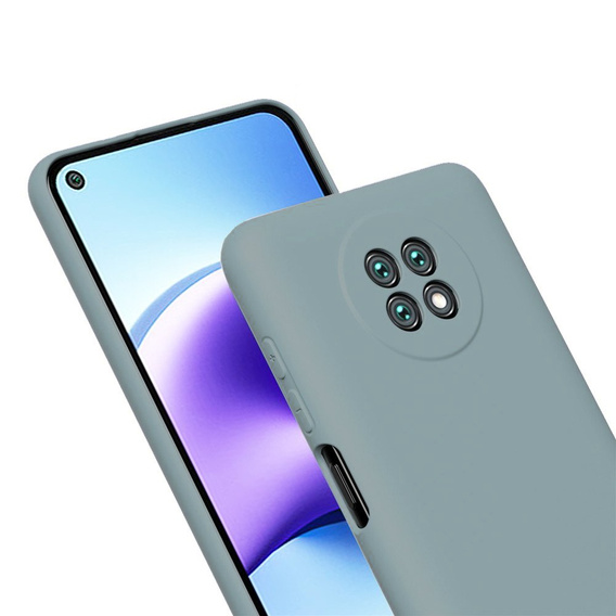 Case for Xiaomi Redmi Note 9T 5G, Silicone Lite, lavender grey