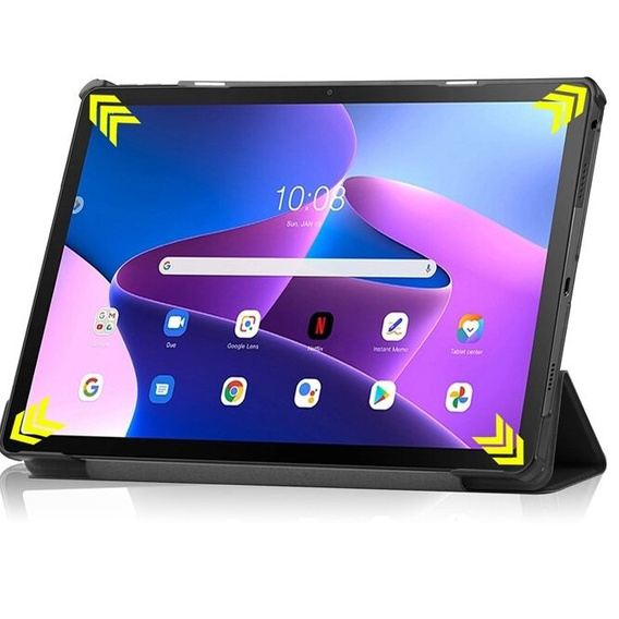 Case for Lenovo Tab M10 Plus 10.6 Gen 3 TB-125F TB-128F, Smartcase, pink rose gold