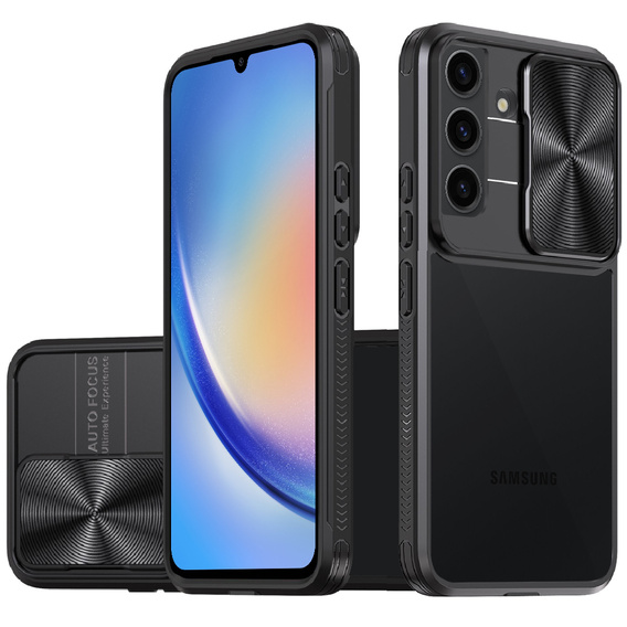 Case for Samsung Galaxy A34 5G, Slide Camera, black