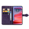 Flip case for Motorola Edge 50 Pro, Mandala, purple
