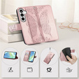 Butterfly flip case for Samsung Galaxy A37 5G, rose gold