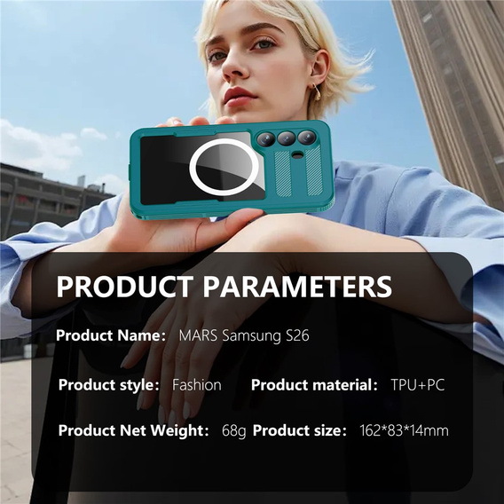 REDPEPPER waterproof case for Samsung Galaxy S26, blue