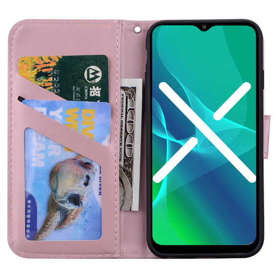 Flip case for Motorola Moto G22, Wallet Bunny, pink