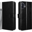 Flip case for Nothing Phone 2, Crazy Horse Wallet, black