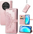 Flip case for Xiaomi Redmi 14C / Xiaomi Poco C75, Mandala, pink rose gold