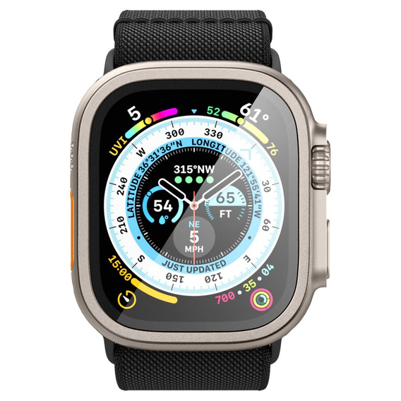 SPIGEN Tempered Glass for Apple Watch Ultra 49mm, Titanium