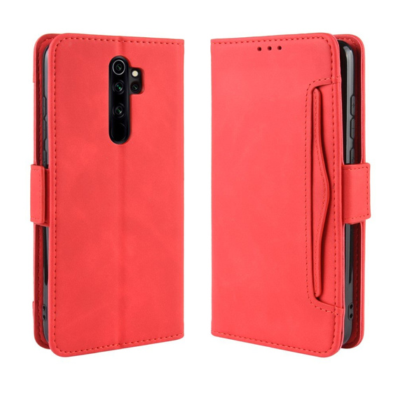 Flip case for Xiaomi Redmi Note 8 Pro, Card Slot, red