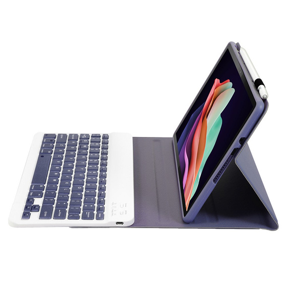 Case + keyboard Lenovo Tab P11 Gen 2, Pen Slot, purple