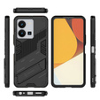 Case for Vivo Y35 4G, Military kickstand, black