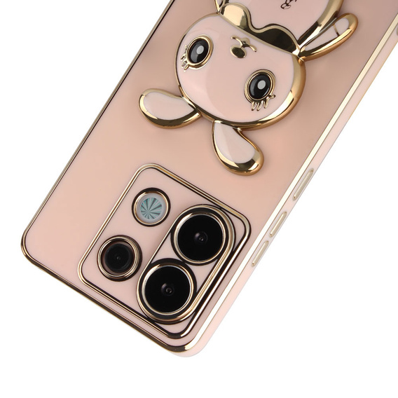 Case for Xiaomi Redmi Note 13 Pro 5G, Rabbit, pink + 9H Tempered Glass