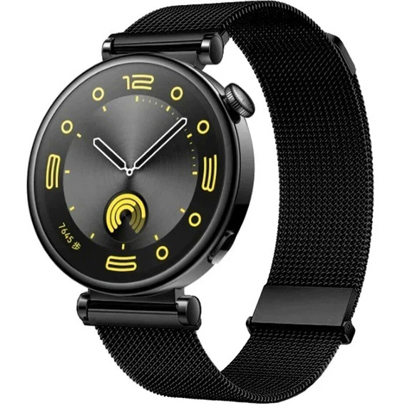 Milanese bracelet 18mm for Garmin Vivoactive 4S, Black