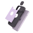 ERBORD MagSafe Cam Slider Case, purple + screen protector for iPhone 13 / iPhone 14