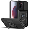 Case fordo Motorola Edge 30 Ultra 5G, CamShield Slide, black