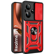 Case for Realme GT 7 / 7T, CamShield Slide, red