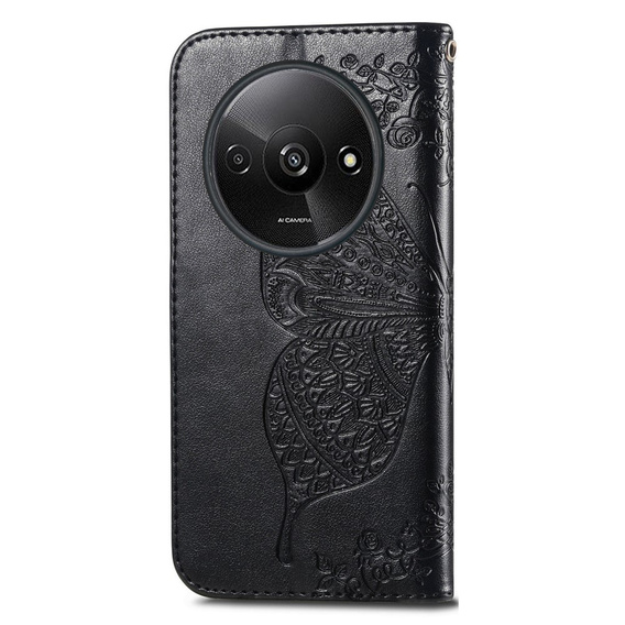 Flip case for Xiaomi Redmi A3, Butterfly, black
