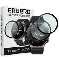 2x ERBORD Hybrid Glass for Huawei Watch GT 2 Pro