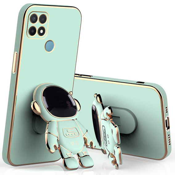 Case for Oppo A15/A15S, Astronaut, green