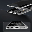 Magnetic Dual Glass MagSafe case for Samsung Galaxy S24, silver