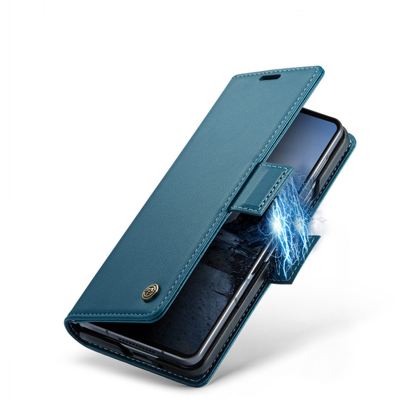 CASEME Litchi Wallet flip case for Samsung Galaxy Z Fold7 5G