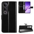 Flip case for Vivo V50 Lite 4G / 5G, Crazy Horse Wallet, black