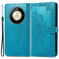 Flip case for Honor Magic 6 Lite 5G, Mandala, blue