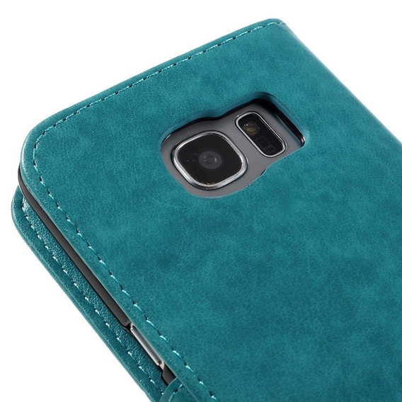 Flip case for Samsung Galaxy S7 Edge, Butterfly, blue