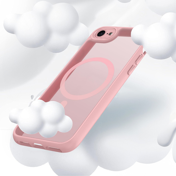 Case for iPhone 16E, for MagSafe, ERBORD Matt Case, black + Screen Glass