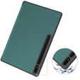 Case for Samsung Galaxy Tab S10 Ultra, Smartcase with stylus space, green