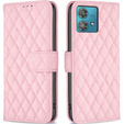 Flip case for Motorola Edge 40 Neo, Wallet, BINFEN COLOR, pink