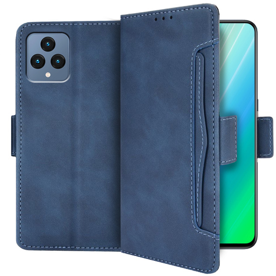 Flip case for T Phone 5G, Card Slot, blue