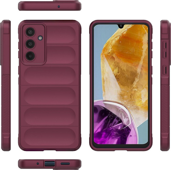 Case for Samsung Galaxy M55 5G, Gaming Shockproof, maroon