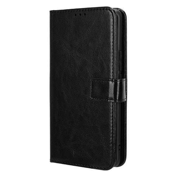 Flip case for Honor Magic 6 Lite 5G, Crazy Horse Wallet, black