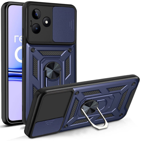 Case for Realme C53 4G, CamShield Slide, blue
