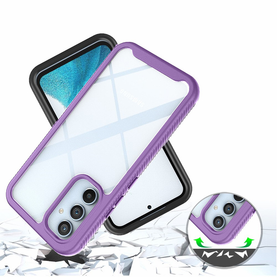 Case for Samsung Galaxy A34 5G, Shockproof, with film, purple