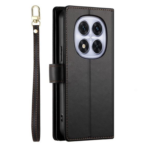 Flip case for Xiaomi Redmi Note 14 Pro 5G / Poco X7 5G, Wallet Zipper Pocket, black