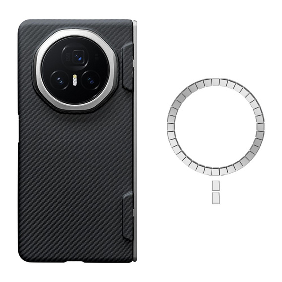 Case for Honor Magic V3 5G, Aramid Fiber Cover, black