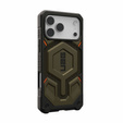 Urban Armor Gear case for iPhone 17 Pro Max, Monarch Pro Kevlar MagSafe, Kevlar Element Green