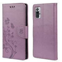 Flip case for Xiaomi Redmi Note 10 / 10S, Butterfly, light purple