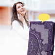 Flip case for Samsung Galaxy M55 5G, Mandala, purple