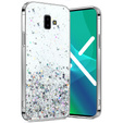 Case for Samsung Galaxy J6 Plus, Glittery, transparent