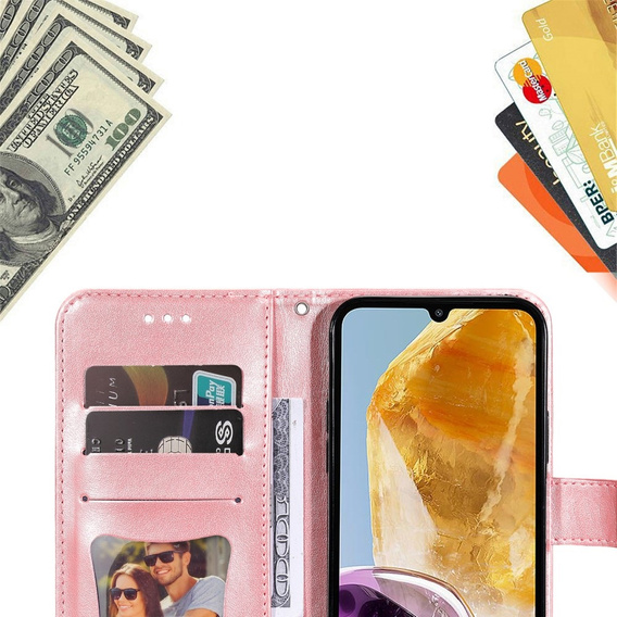 Flip case for Samsung Galaxy M15 5G, Mandala, pink